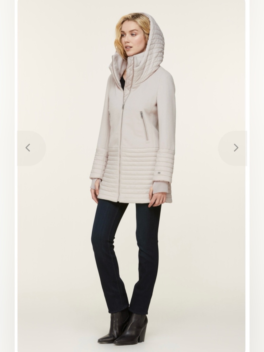 Vintage Soia & Kyo Avery Mixed Media Hooded